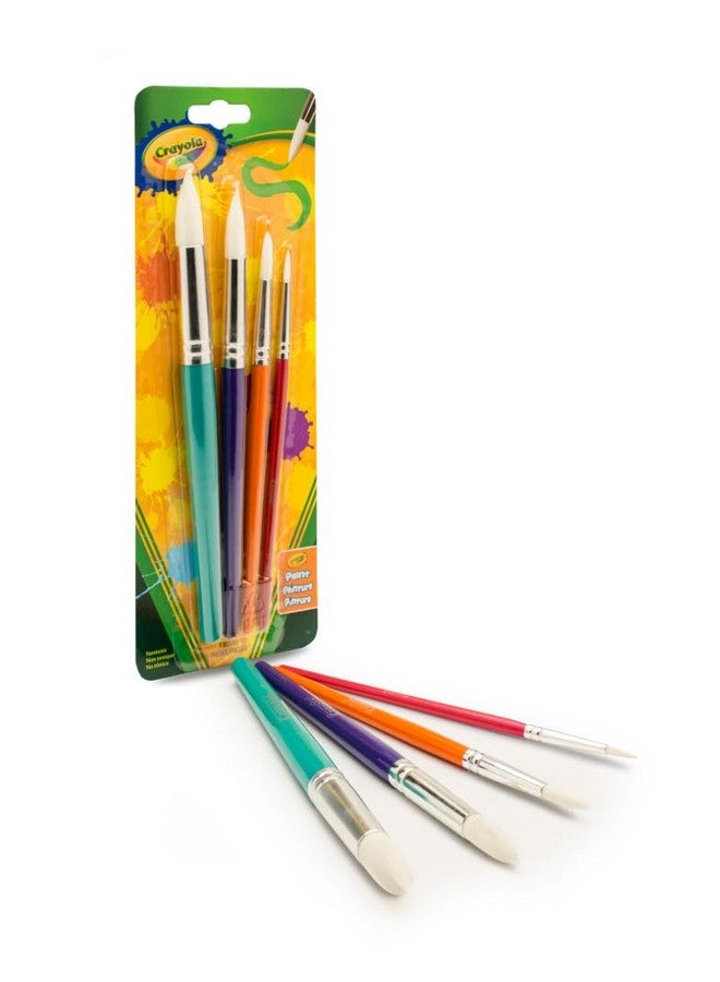 Crayola فرشاة طلاء كبيرة من كرايولا (4 قطع دائرية) ، رائعة للأطفال - Image 5