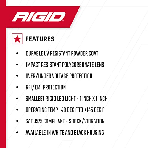 RIGID INDUSTRIES Black Flood Surface Mount (Ignite LED): Mounting Accessories For Offroad Use - Image 5