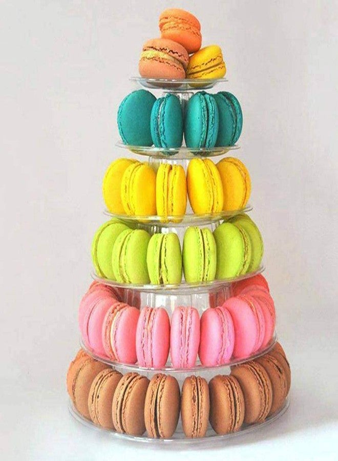 Candora 6-Layer Macaron Display Stand Cake Stand Macaron Tower Wedding Display Stand(2 Sets) - Image 2