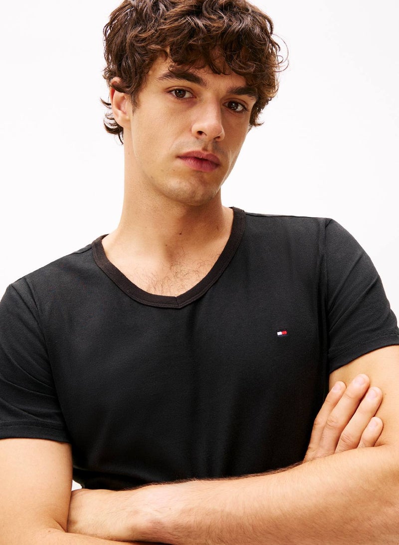 TOMMY HILFIGER 3-Pack Signature V-Neck Lounge T-Shirts - Image 3