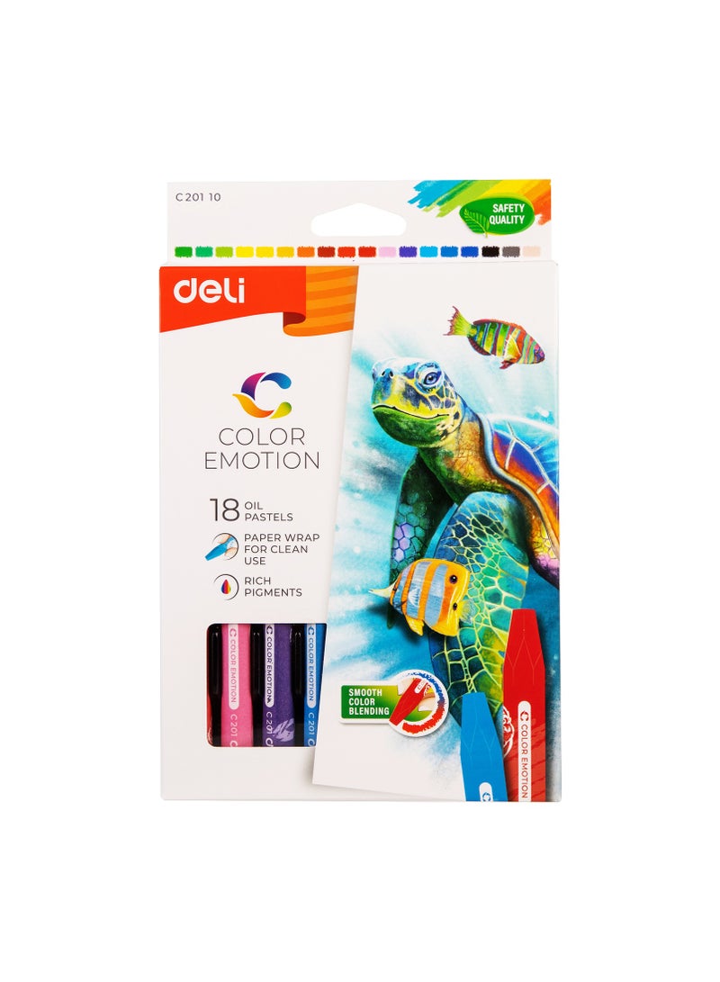 ديلي كولر ايموشن EC20110 ألوان باستيل زيتية – 18 لون نابض بالحياة - Image 5