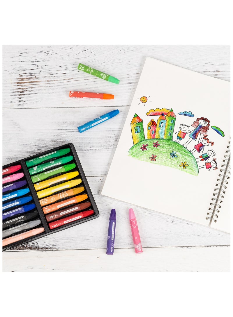 ديلي كولر ايموشن EC20110 ألوان باستيل زيتية – 18 لون نابض بالحياة - Image 3