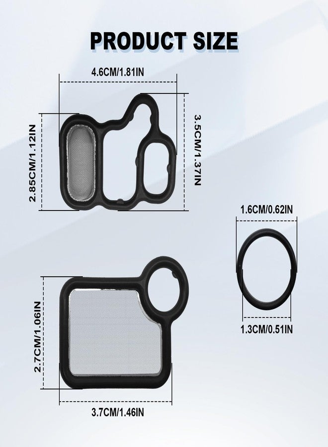 RBOKO Solenoid Gasket Valve Cover Set, olenoid Valve Replacement Parts. Compatible with Honda Civic Accord CR-V Element Fit, Acura RSX TSX, 15845-RAA-A01 15815-RAA-A02 91319-PAA-A01 - Image 2