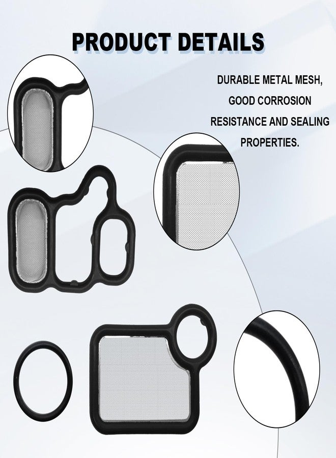 RBOKO Solenoid Gasket Valve Cover Set, olenoid Valve Replacement Parts. Compatible with Honda Civic Accord CR-V Element Fit, Acura RSX TSX, 15845-RAA-A01 15815-RAA-A02 91319-PAA-A01 - Image 3