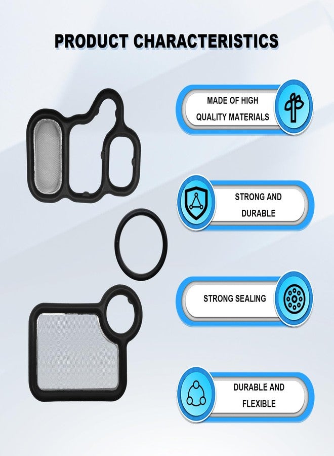 RBOKO Solenoid Gasket Valve Cover Set, olenoid Valve Replacement Parts. Compatible with Honda Civic Accord CR-V Element Fit, Acura RSX TSX, 15845-RAA-A01 15815-RAA-A02 91319-PAA-A01 - Image 4