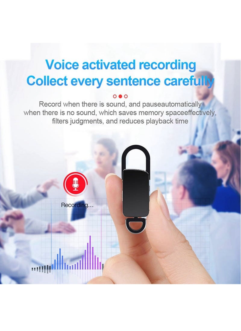 Generic - Keychain Voice Recorder,Portable Voice Activated Recorder,Noise Reduction Digital Audio Recorder for Lectures/Interview/Meeting 8GB - Image 1