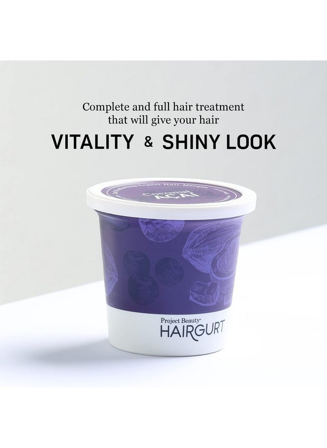 Hairgurt Hairgurt Curl Perfecting Yogurt Hair Mask - Coconut-Acai - Hair Mask for Wavy Hair Care - Nourishing Hair Treatment Masks- Ideal for Dry Hair - Promotes Bouncy, Shiny Curls - 6 oz  - Image 3