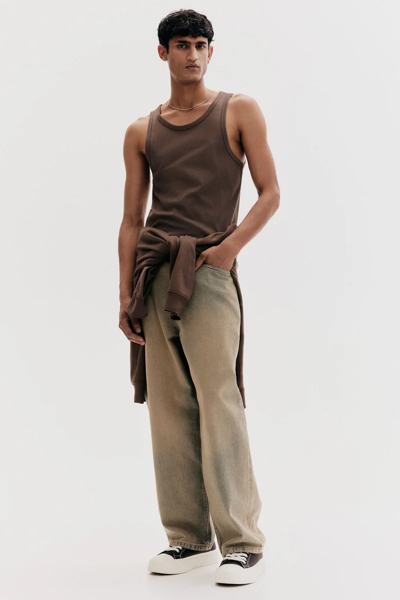 H&M Slim Fit Ribbed vest top