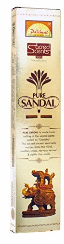 Parimal Sacred Scents Natural Pure Sandal Incense Sticks Box | 6 Packs of 28 Grams in a Box | Export Quality - Image 2
