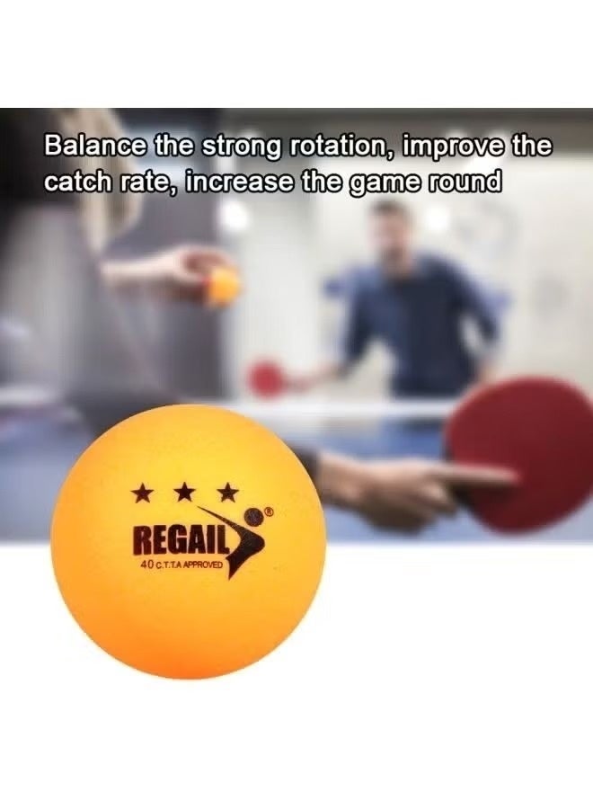 REGAIL Pack of 60 Table Tennis Balls – Durable Ping Pong Balls for Indoor & Outdoor Play, Training, Practice & Tournament Use - Image 2