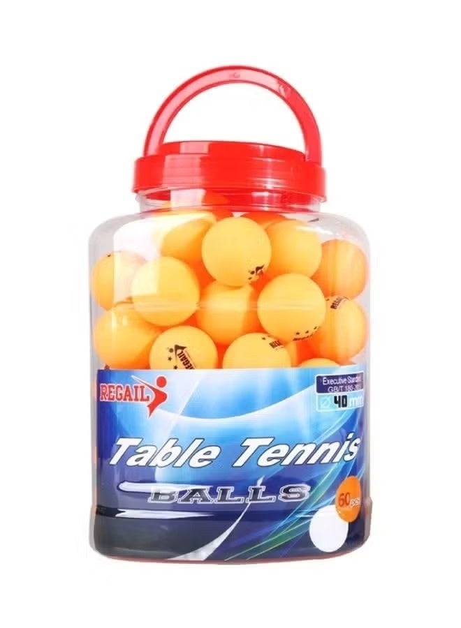 REGAIL Pack of 60 Table Tennis Balls – Durable Ping Pong Balls for Indoor & Outdoor Play, Training, Practice & Tournament Use - Image 1