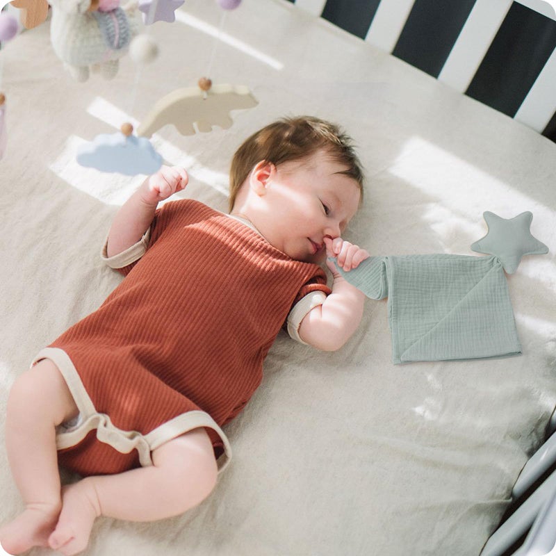 Knirose Muslin Cotton Star Loveys Soft & Breathable Newborn Security Blanket, Perfect Present for Baby Newborns, Toddlers Boy Girl, Gender Neutral. Muslin Fabric for Comfortable Sleep & Play - Image 3