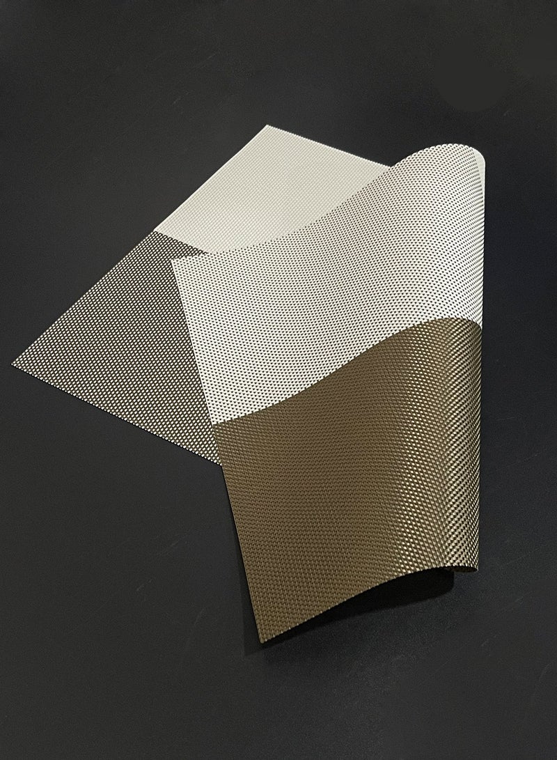 Morlife Set of 6, Placemats for Dining Table,Heat-Resistant Placemats, Stain Resistant Washable PVC Table Mats,Kitchen Table mats - Image 2