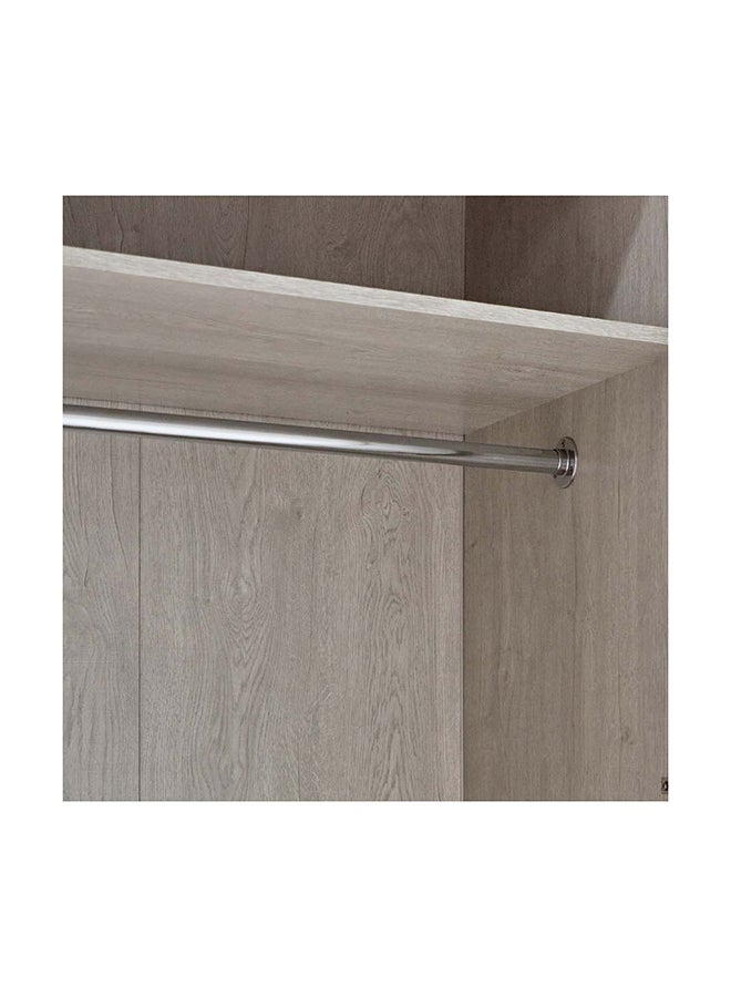 Brooklyn 6-Door Wardrobe with 2 Drawers and Mirror 240 x 220 x 55 cm