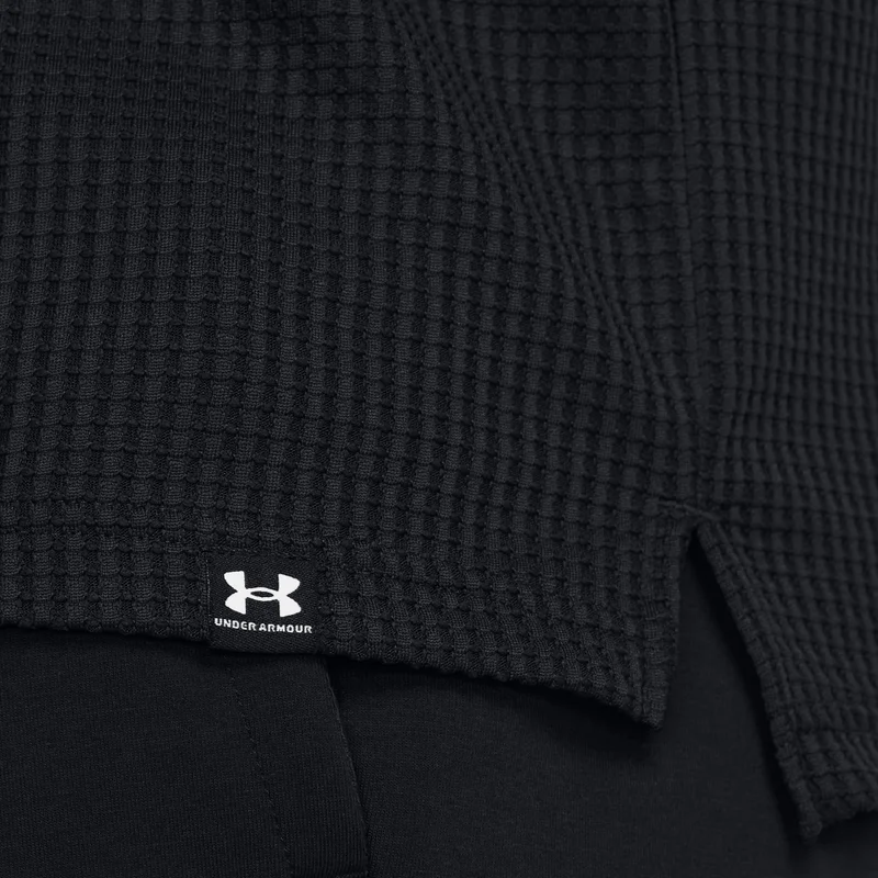 Under Armour Black Men's Rival Waffle Hoodie for Men | Best Price UAE