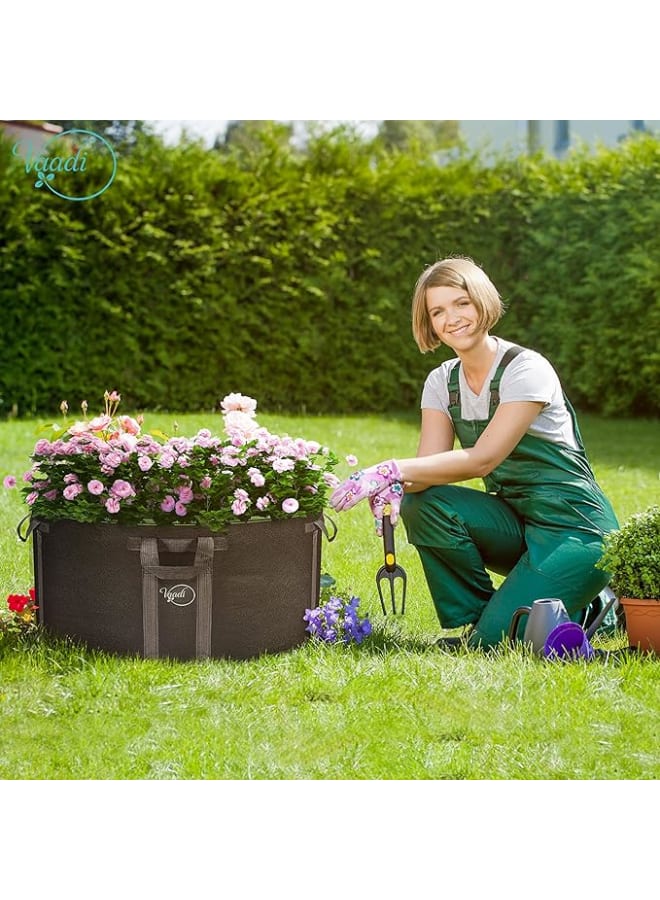 Meridian 2 Heavy Duty 50 Gallon Fabric Plant Grow Bags - Garden Aeration Pots, Reusable with Sturdy Handles, Perfect for Hydroponics by Meridian. - Image 2