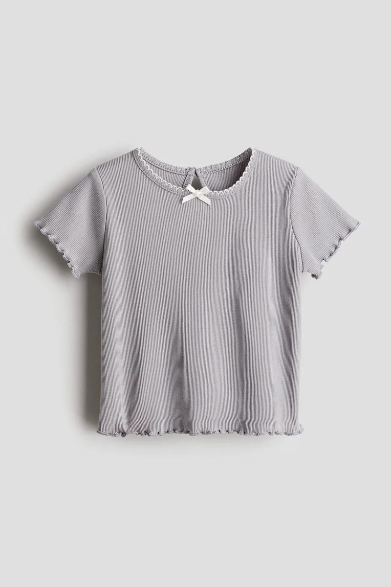اتش اند ام Ribbed Jersey Top