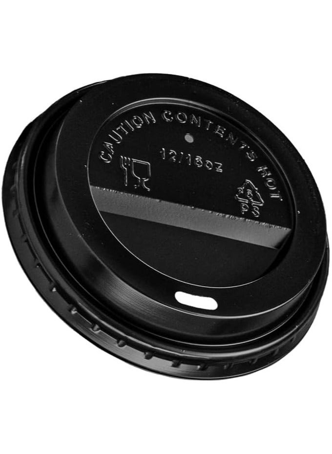 كوالتي عدد 100 من أغطية القبة البلاستيكية للاستعمال مرة واحدة لكوب القهوة الساخن سعة 8 أونصة - Image 2