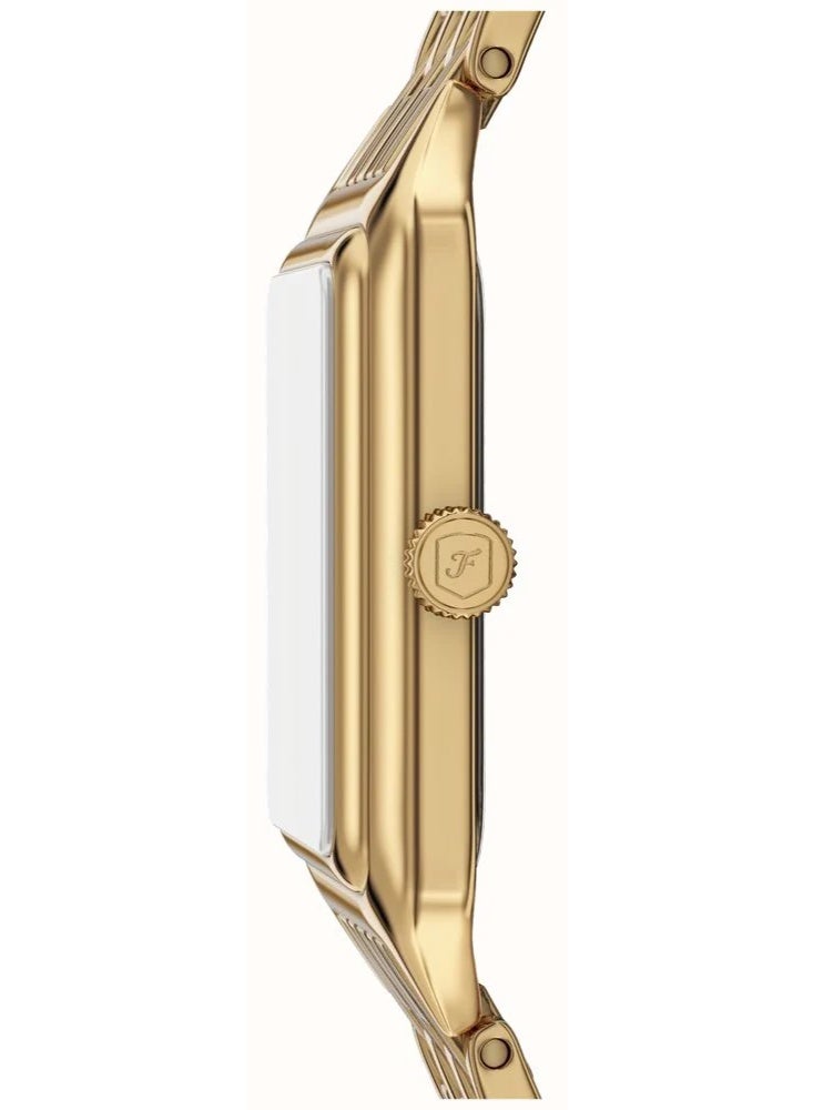 FOSSIL Women ES5434 Raquel Three-Hand Date Gold-Tone Stainless Steel Watch - Image 2
