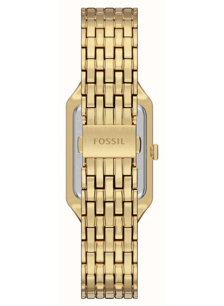 FOSSIL Women ES5434 Raquel Three-Hand Date Gold-Tone Stainless Steel Watch - Image 3