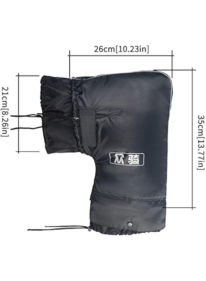Motorcycle Handlebar Gloves Muff for Cold Weather Riding Mittens Windproof E-Bike Handguards Hand Protectors Covers 2pcs  - Image 4
