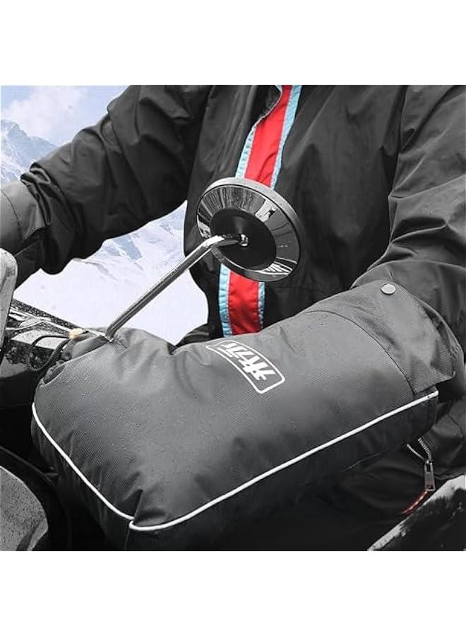 Motorcycle Handlebar Gloves Muff for Cold Weather Riding Mittens Windproof E-Bike Handguards Hand Protectors Covers 2pcs  - Image 5