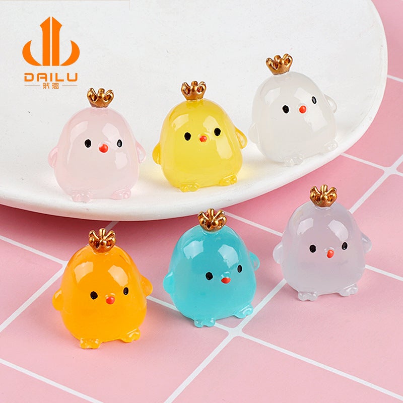 New Cartoon Luminous Three-Dimensional Animal Handmade Three-Dimensional Stickers Cream Glue Diy Material Resin Accessories - Image 5
