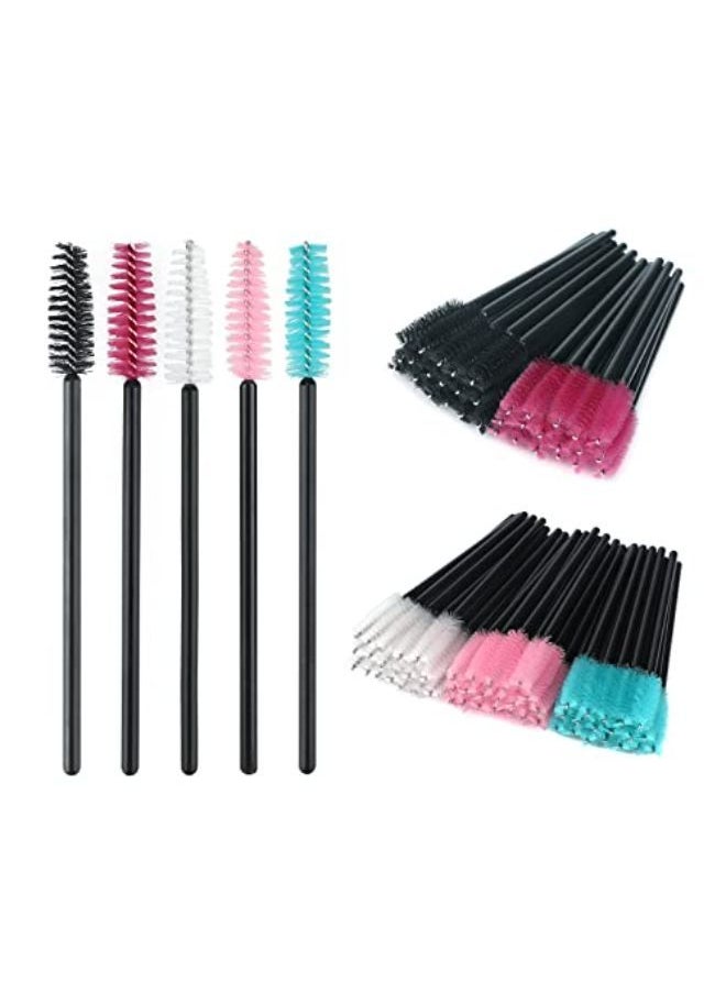 g2plus Able Eyelash Mascara Brushes Wands Applicator Makeup Kits 100 Pack (Multicolored)  - Image 3