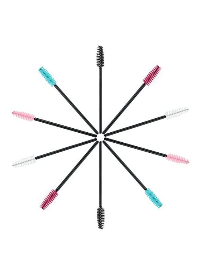 g2plus Able Eyelash Mascara Brushes Wands Applicator Makeup Kits 100 Pack (Multicolored)  - Image 4