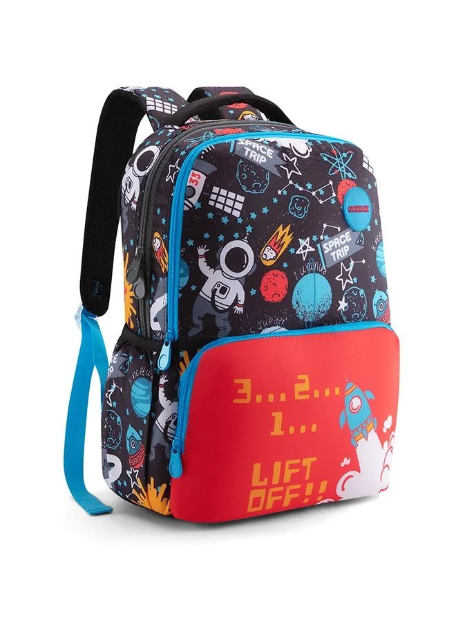 American Tourister Multicolour Diddle + Backpack 01 24L Capacity, Polyester, Black|Front Storage Pocket|Lightweight|Ergo Back & Shoulder|Bottle Holder - 1 Year International Warranty  | Best Price UAE