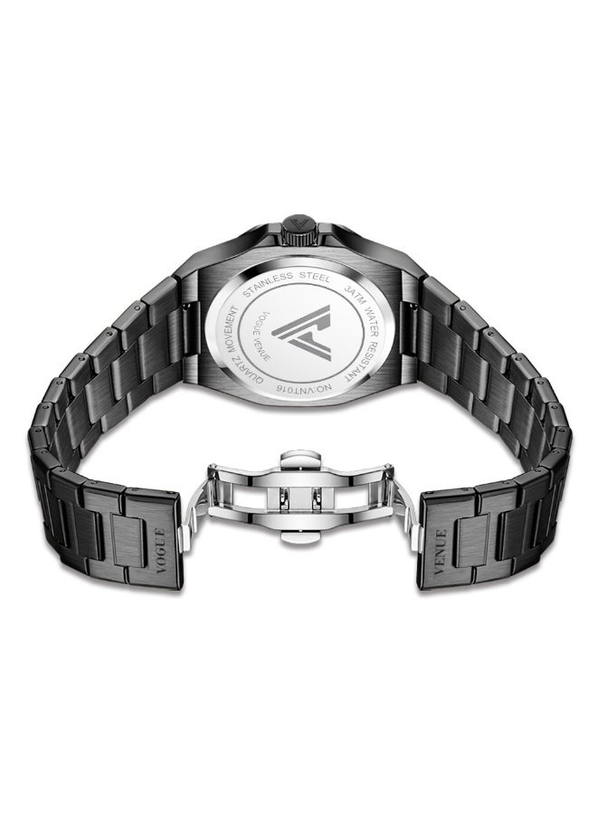 VOGUE VENUE VANTE Series Men's Luxury Sport Watch Set: Octagon Chronograph & All-Black Quartz by VOGUE VENUE-VNT016 - Image 4