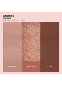 KAJA Beauty Bento Collection - Bouncy Eyeshadow Trio | Warm Honey Tones, Travel Size, 10 Spiked Ginger, 2019 Allure Best of Beauty Award, 0.03 Oz  - Image 3