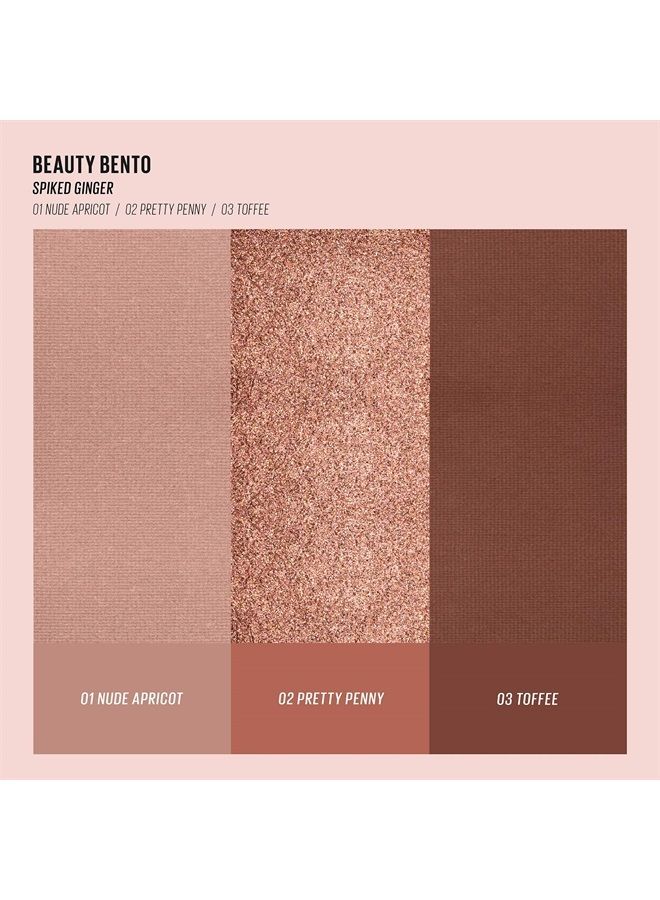KAJA Beauty Bento Collection - Bouncy Eyeshadow Trio | Warm Honey Tones, Travel Size, 10 Spiked Ginger, 2019 Allure Best of Beauty Award, 0.03 Oz - Image 3