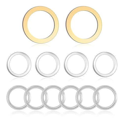 Aokdom 12PCS Oil Drain Plug Gasket,Crush Washer Oil Drain Plug Washer Replacement OEM#9043024003,1215710010,90430A0003,Transfer Case Differential Gasket Compatible with Lexus Toyota - Image 1