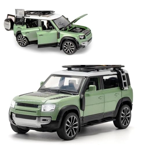 LONGMIRE Range Rover Defender 110 1:32 Scale Model Car Exclusive Alloy Metal Pull Back Die-cast Car Metal Pullback Toy car with Openable Doors & Light Music Best Gifts Toys Kids【Colors as Per Stock】 - Image 1