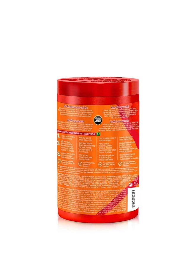Embelleze Novex Brazilian Keratin Hair Mask 14 Oz Reconstructive Keratin Frizz Control & Damage Repair  - Image 2
