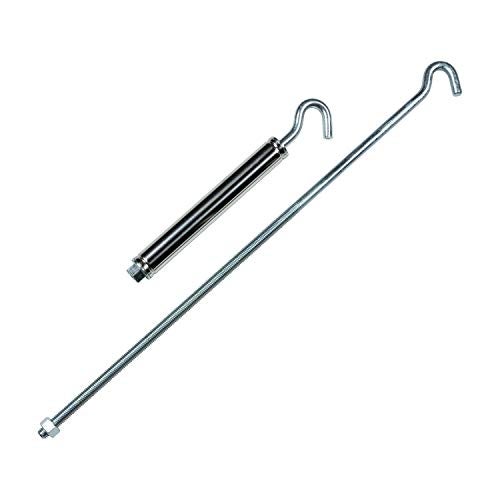HAPPIJAC Lippert Replacement Standard Threaded Turnbuckle with 24 Hook for Truck Camper TieDown Fully Adjustable Tension 21 to 335 Reach for Maximum Stability FMTBR - Image 1