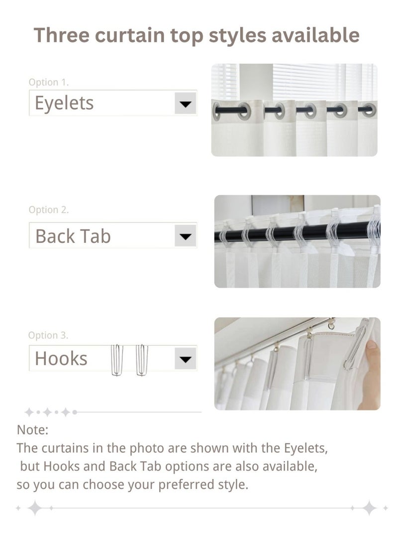 QBAID Semi-Transparent Window Drapes – Choose the Right Fit for Your Bedroom or Living Room - Image 5