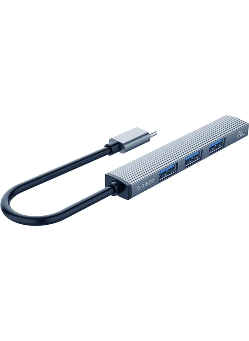Orico - Type-C To Usb3.0 4 Port Multiplexer Hub Aluminum - Image 1