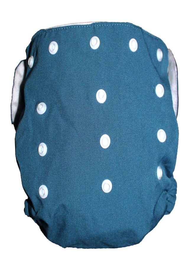 DBRANDY Adjustable Reusable & Washable Cloth Diaper for Babies Free size (3Months- 3Years) |5kg-17kg| (Blue, Pack of 1) - Image 3