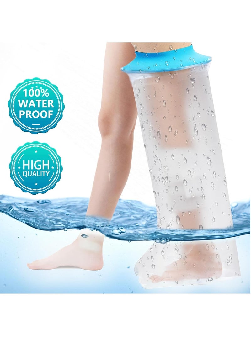 DUNISO Waterproof Cast Cover Long Leg Child For Shower Bath,Wound Barrier Bandage Protector, Watertight Cast Bag For Kids Foot L (43*72cm) - Image 3