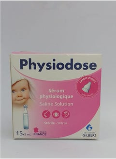 Gilbert Physiodose Saline Solution 15X5Ml  - Image 1