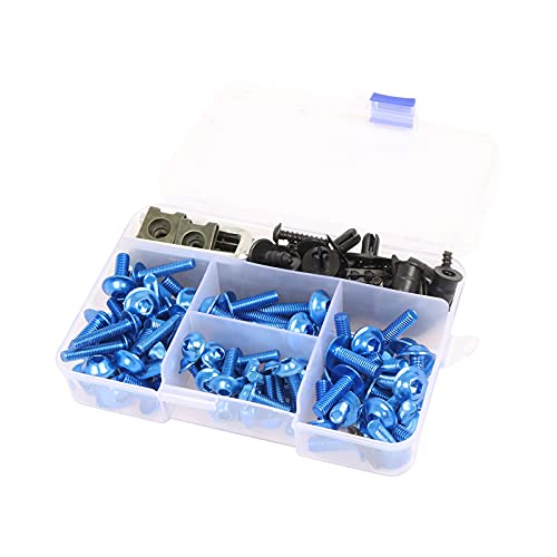 BAIONE Motorcycle Fairing Bolt Kit Screws Fasteners Fixing Sportbike for Yamaha Honda Kawasaki Suzuki BMW, Mounting Kits Washers Nuts Screws Clips Assortment - Image 5