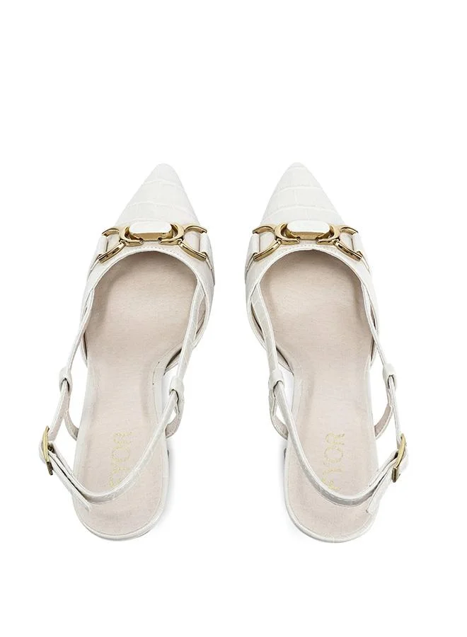 Fyor  Croc-Embossed Architectural Slingback MC 006 for Women | Best Price UAE
