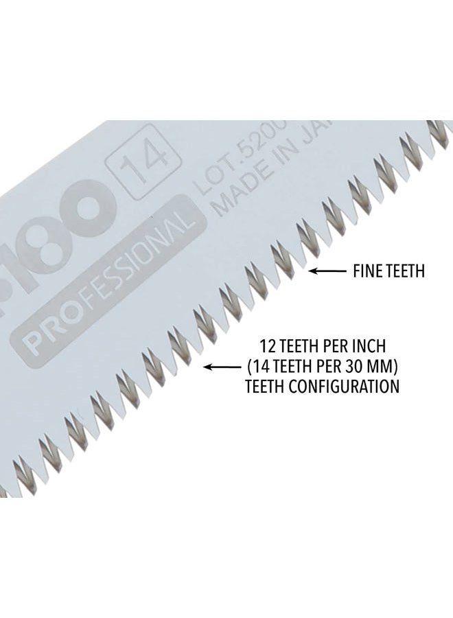 SILKY منشار يدوي للمناظر الطبيعية القابل للطي من السلسلة الاحترافية الجديدة F180 بأسنان دقيقة، 141-18 - Image 2