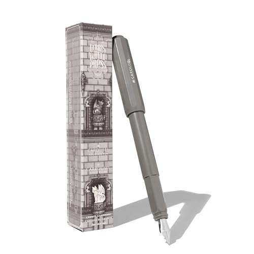 Ferris Wheel Press, Carousel Fountain Pen, Acrylic blend body, Air-sealed click locking cap,Granite Guardians,Grey, Fine Nib - Image 1