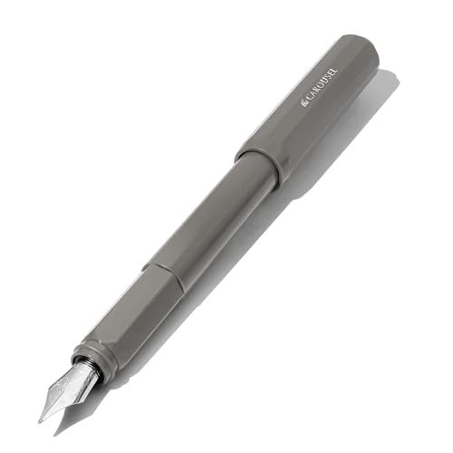 Ferris Wheel Press, Carousel Fountain Pen, Acrylic blend body, Air-sealed click locking cap,Granite Guardians,Grey, Fine Nib - Image 4