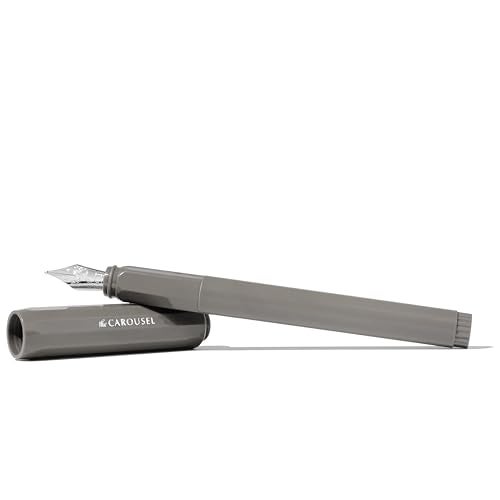 Ferris Wheel Press, Carousel Fountain Pen, Acrylic blend body, Air-sealed click locking cap,Granite Guardians,Grey, Fine Nib - Image 3