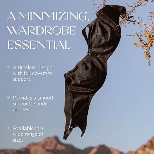 Triumph Essential Minimizer Bra for Women - Full-Coverage Underwire Bra, Natural Shaping - Black, 38C - Image 5