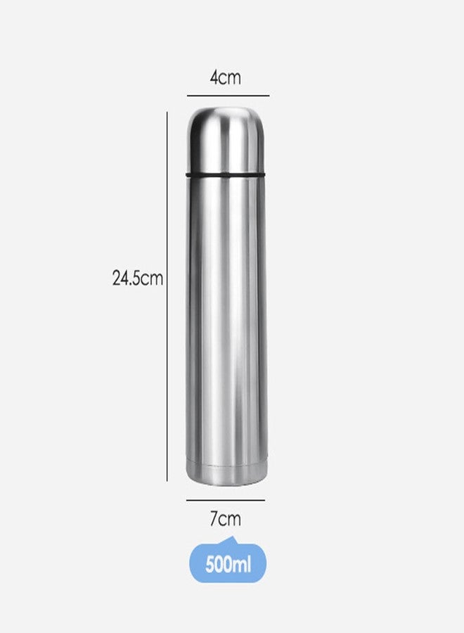 Lzznom Stainless Steel Insulated Thermal Bottle With Cup Double Walled Flask Vacuum Insulated Tumbler Water Bottle for Tea Hot And Cold Drinks Coffee Cup Sport Travel Mug (17 Ounces) - Image 2